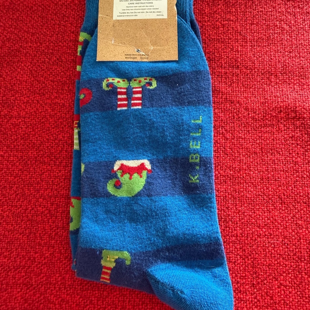 Christmas men’s  socks K .Bell
